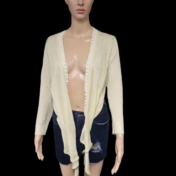 Gold Knit Tie-up Halter - Picture 4 of 4